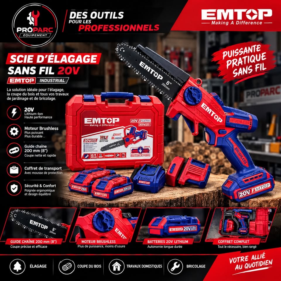 Scie d’élagage sans fil