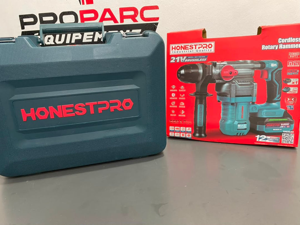 PERFORATEUR BRUSHLESS HONESTPRO 21V SDS PLUS 1BAT 4.0AH 4.5J