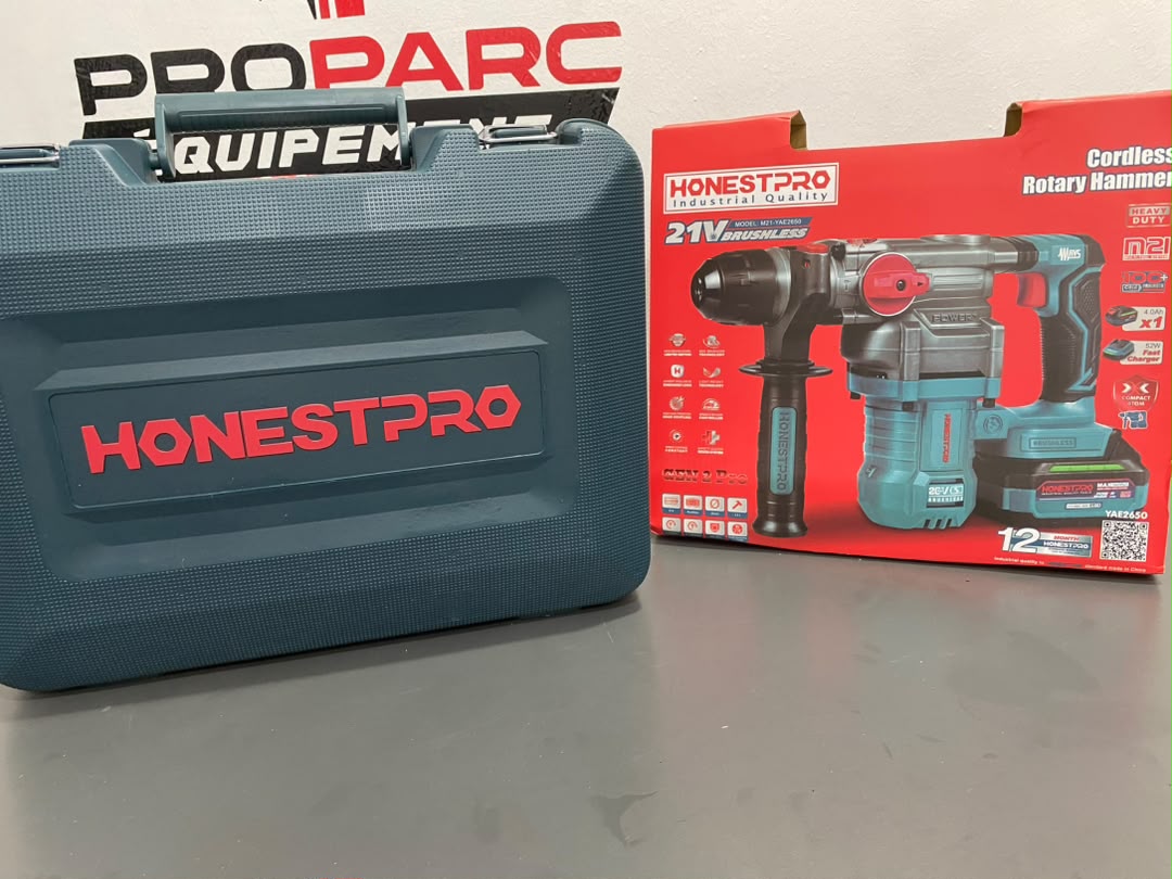 PERFORATEUR BRUSHLESS HONESTPRO 21V SDS PLUS 1BAT 4.0AH 4.5J